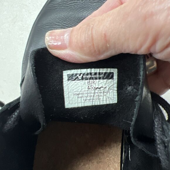 Vivobarefoot Shoes Men 45 EU / US 11.5-12 Black Leather Wild Hide Lace Up Boot - Picture 12 of 13